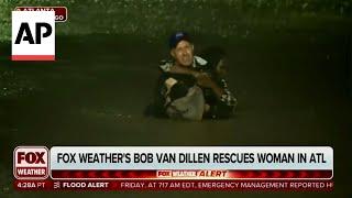 Fox reporter rescues woman stranded in flood caused by Hurricane Helene