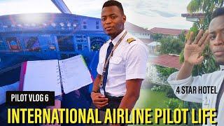 International Airline Pilot Flight to Libreville - 4 Star Hotel Suite | Pilot Vlog 6