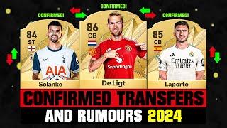 FIFA 25 | NEW CONFIRMED TRANSFERS & RUMOURS!  ft. De Ligt, Solanke, Laporte... etc