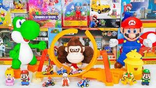 Super Mario Bros Unboxing Toys Review | Super Mario Bros Movie Jungle Kingdom Raceway | ASMR