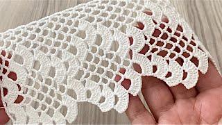 GORGEOUS and EASY Crochet Border Lace Pattern Tutorial