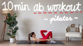 10MIN everyday pilates ab workout // small waist + flat stomach // no repeats