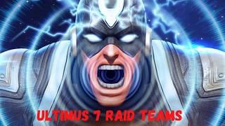 My two favorite Ultimus 7 teams to use in Raids.- Marvel Strike Force