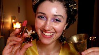 ASMR Renaissance Maiden Pampers You at the Ball  (personal attention, makeup, layered sounds)