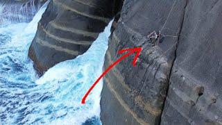 FISHING from a HUGE CLIFF