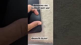 How to remove air bubbles from screen gaurd!#shorts