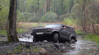 Очень сложный оффроуд, болото без дна, все застряли. Jeep & Pajero