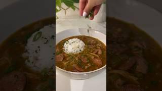 Comforting Chicken & Sausage Gumbo #recipe