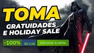 VOA! Star Wars e 2 jogos pagos DE GRAÇA, Holiday Sale na Green man, ofertas Steam e MK barato demais