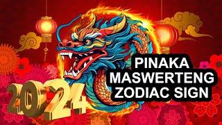 Luckiest Chinese Zodiac Signs In 2024 | Lucky Charms, Lucky Color, Lucky Number Na Pampaswerte 2024
