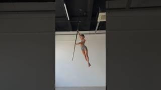 FLYING POLE spin pole dance combo #poledance #flyingpole #airpole #poletricks