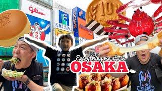 Everything we ate in Osaka's famous Dotonbori!! Japan Travels