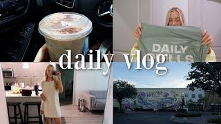 VLOG: starbucks fall drinks, daily drills clothing haul, getting things done, movie night +  more!