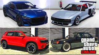 All [ 16 ] DLC Cars vs Real Life Cars | Bottom Dollar Bounties - GTA 5 Online