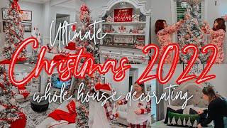 NEW 2022 CHRISTMAS DECORATE WITH ME | CHRISTMAS DECOR 2022 | CHRISTMAS DECORATING 2022