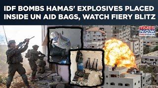 IDF Bombs Hamas' 800+ Explosives Placed Inside UN Bags, Blows Up Tunnel At Gaza School| Fiery Ops