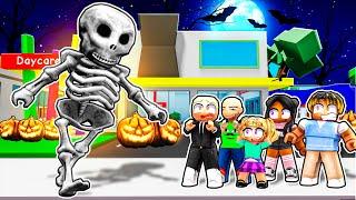 DAYCARE SPOOKY SKELETON HALLOWEEN | Roblox | Brookhaven RP