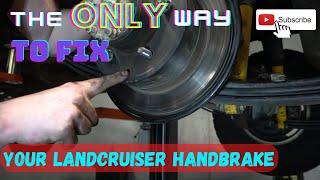 How To Adjust The Hand Brake On A 79 76 78 Series Landcruiser - The ONLY correct method