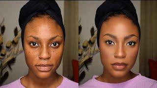 YOUR SKIN BUT BETTER  MAKEUP LOOK FOR BEGINNERS #Darkskin #brownskin  #poc