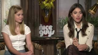 The Nice Guys: Angourie Rice & Margaret Qualley Official Movie Interview | ScreenSlam