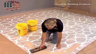 Versa Crete Stenciled Decorative Concrete Floor Coating Installation