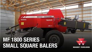 Field Settings and Adjustments on MF 1800 Series Small Square Balers