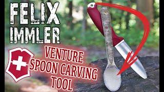 Spoon carving tool from the Victorinox Venture- a innovative novelty- the best technique to use it