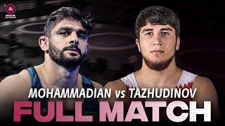 A. TAZHUDINOV (BRN) vs. M. MOHAMMADIAN (IRI) | 2024 Asian Championships | Semi Final | FS 97Kg