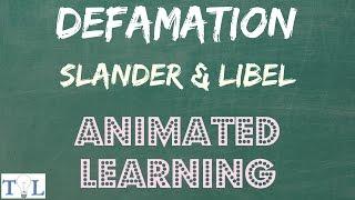 What is Defamation, Slander, & Libel  - Quick Lessons - Episode # 3