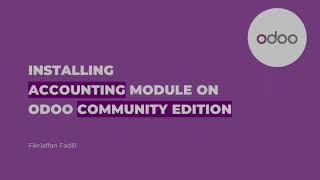 Installing Accounting Module in Odoo Community Edition