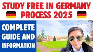 Study Free In Germany Process 2025 | New Law | New Changes | Step-by-Step Guide to Get Admission de