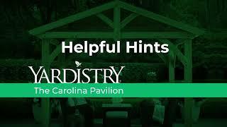 Yardistry Carolina Pavilion Installation Helpful Hints