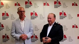 Keith Savino PIA President and Tim Russell Immediate Past President Address PIA Members