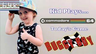 Kid Plays "Buggy Boy" on the Commodore 64