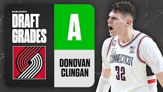 Donovan Clingan Selected No. 7 Overall By Portland Trail Blazers I 2024 NBA Draft Grades I CBS Sport