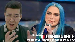 [REACTION] Sanremo 2024 - Loredana Berté canta "Pazza" |  EUROVISION ITALY 2024