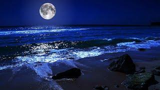 Fall Asleep On A Full Moon Night With Calming Wave Sounds - 9 Hours of Deep Sleeping on Mareta Beach