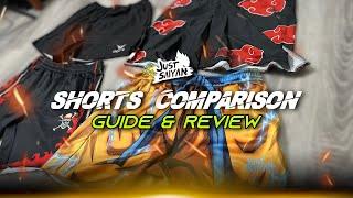 Shorts Comparison Guide - JustSaiyan Gear