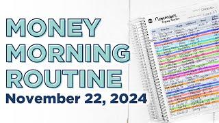 Money Morning Routine | December Budget Prep + Spending