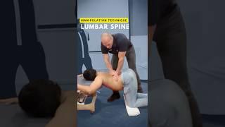 Lumbar Spine Manipulation Technique #osteopathy #chiropractic #backpain #manualtherapy