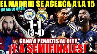 El REAL MADRID a SEMIFINALES tras ELIMINAR a un GRAN CITY a PENALTIS ¡Se ACERCAN a la 15º...!