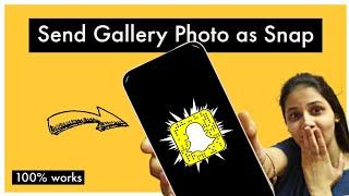 How to Send Photo as Snap on snapchat