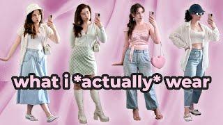 what i *actually* wore in february | girly outfit ideas for spring 