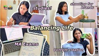 My Daily Routine  Balancing Life as a Student & Content Creator!  #productive #study #routinevlog