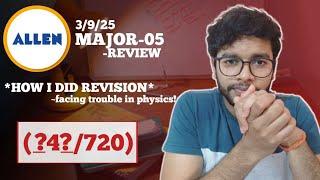 How much I scored in my 3rd full syllabus allen major | neet 2025 |