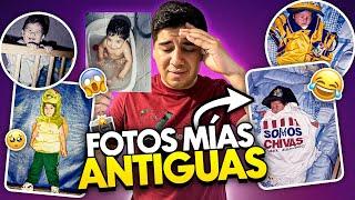 REACCIONANDO A MIS FOTOS DE PEQUEÑO *TERMINO LLORANDO* | Alan Mejia