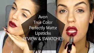 NEW Avon True Color Perfectly Matte Lipsticks | REVIEW, Swatches, & First Impression