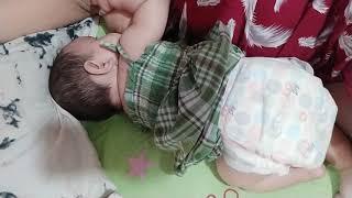 funny breastfeeding baby