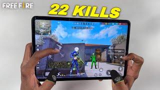 Xiaomi pad 6 free fire solo vs squad gameplay 22 kills nonstop no cut no edit