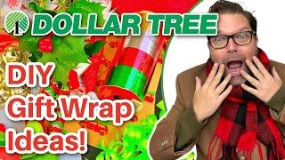DOLLAR TREE DIY GIFT WRAP IDEAS! Beautiful gifts without breaking the bank! Stylish Gift Wrap!